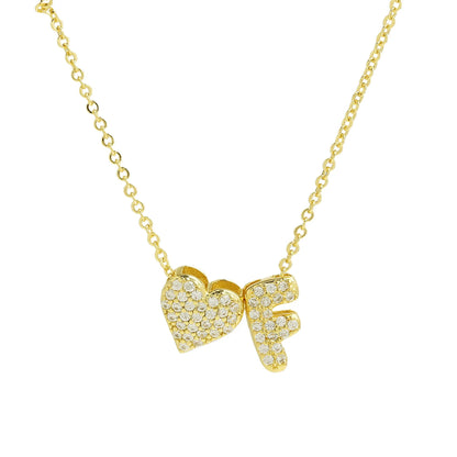 Sofia Love Initial Necklace - Dolbrook Jewelers