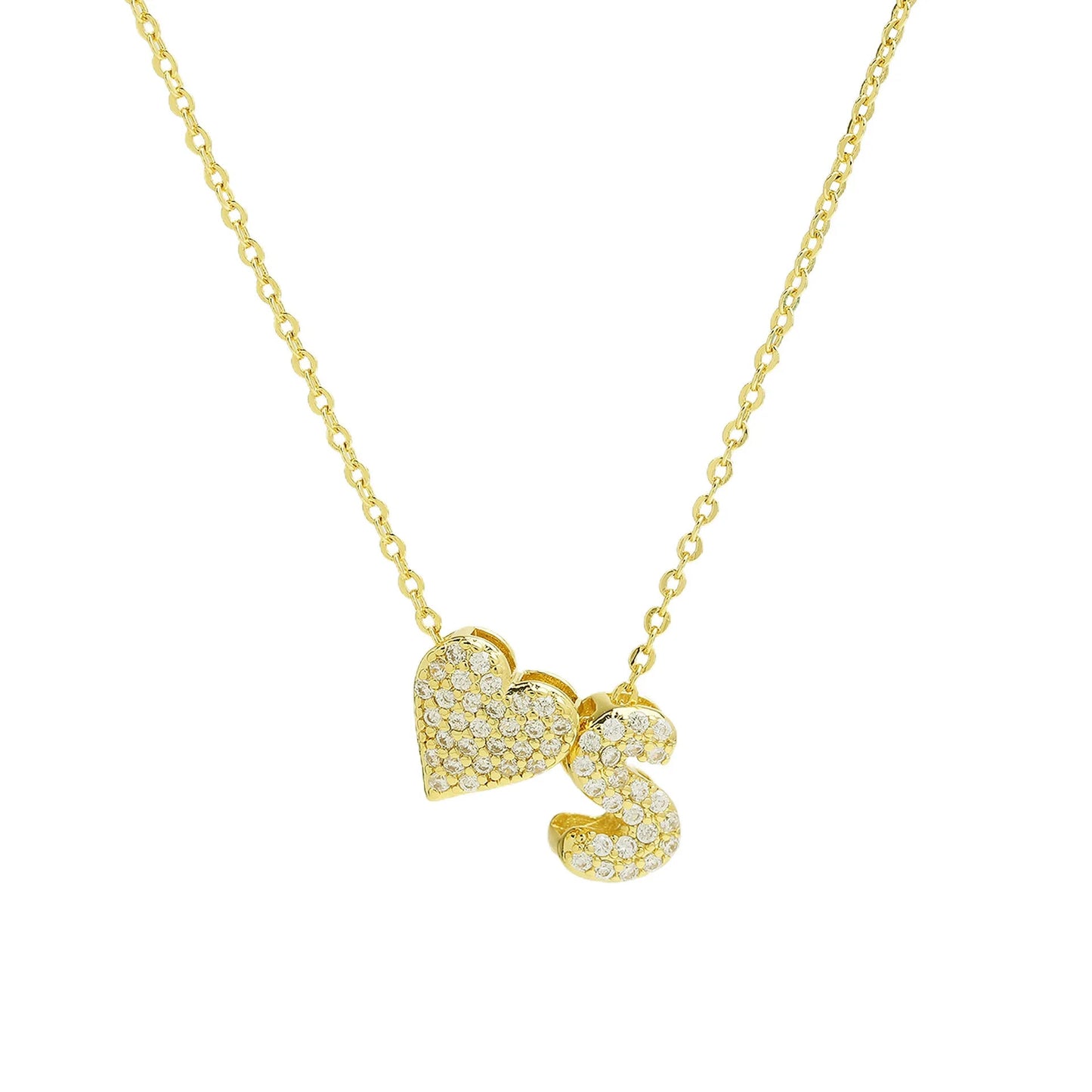Sofia Love Initial Necklace - Dolbrook Jewelers