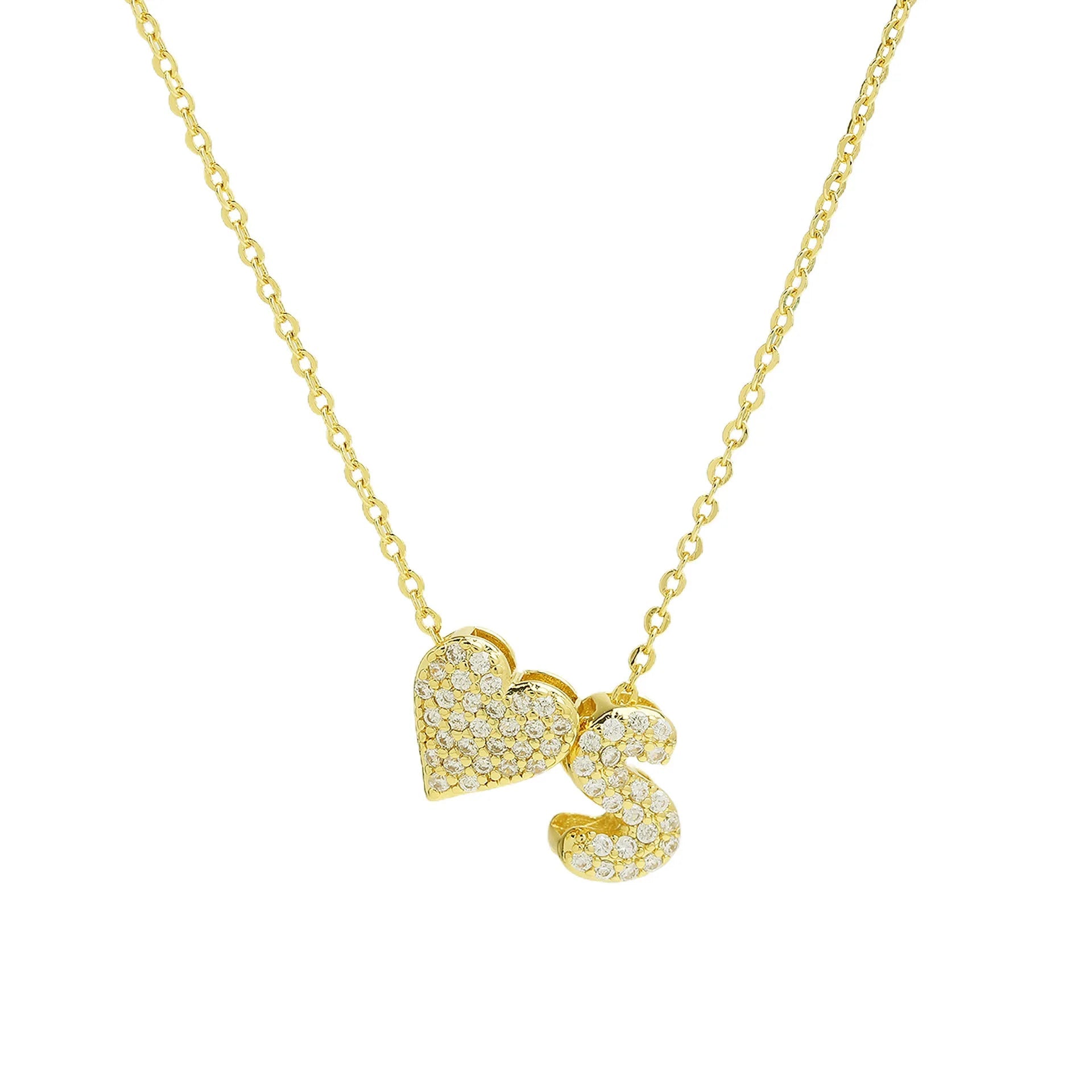 Sofia Love Initial Necklace - Dolbrook Jewelers