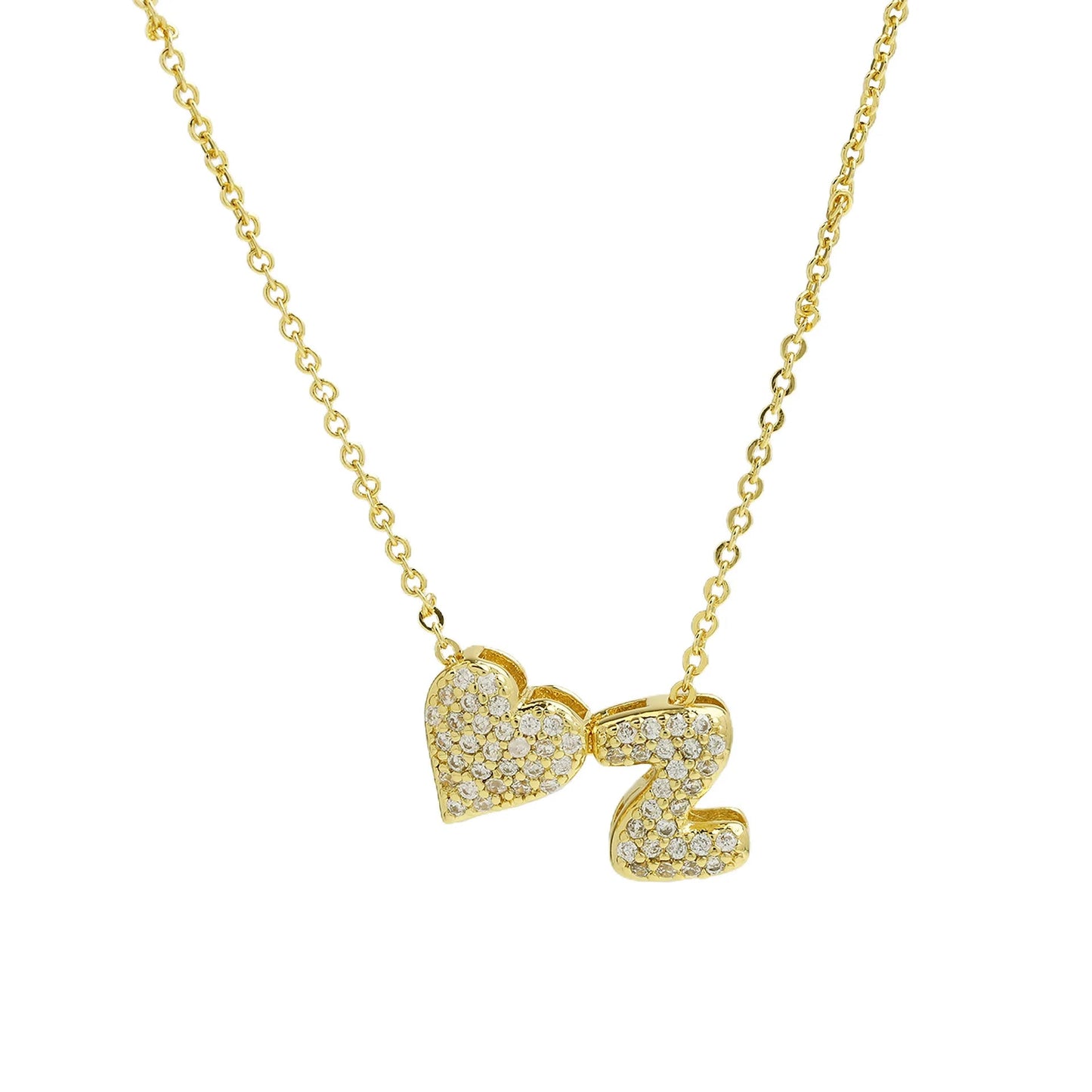 Sofia Love Initial Necklace - Dolbrook Jewelers