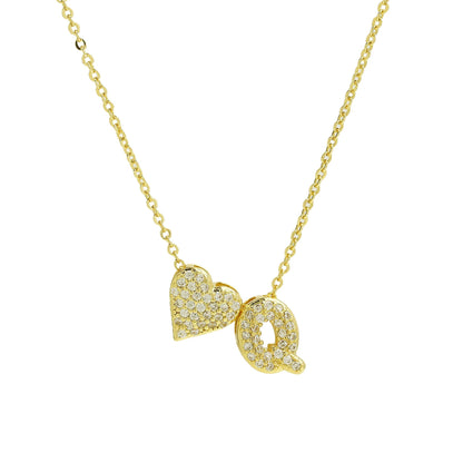 Sofia Love Initial Necklace - Dolbrook Jewelers
