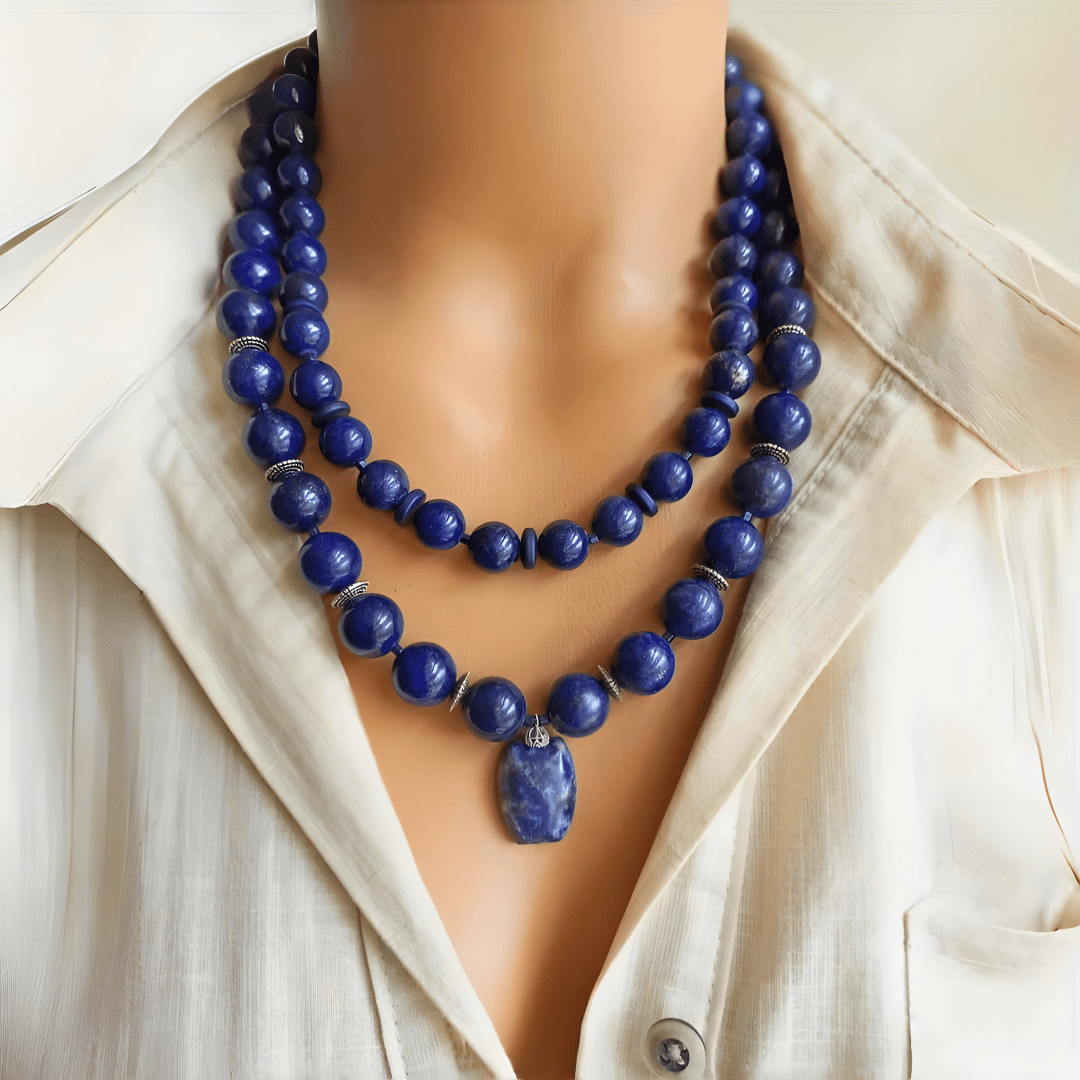 Sophia Royal Lapis Necklace - Dolbrook Jewelers