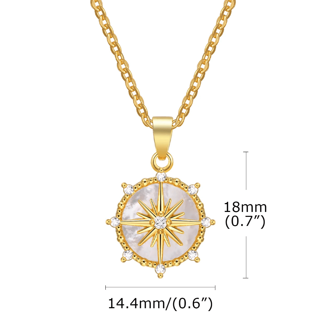 Starburst Compass Necklace - Dolbrook Jewelers