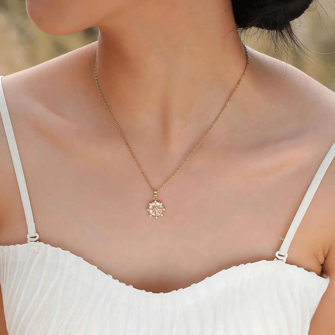 Starburst Compass Necklace - Dolbrook Jewelers