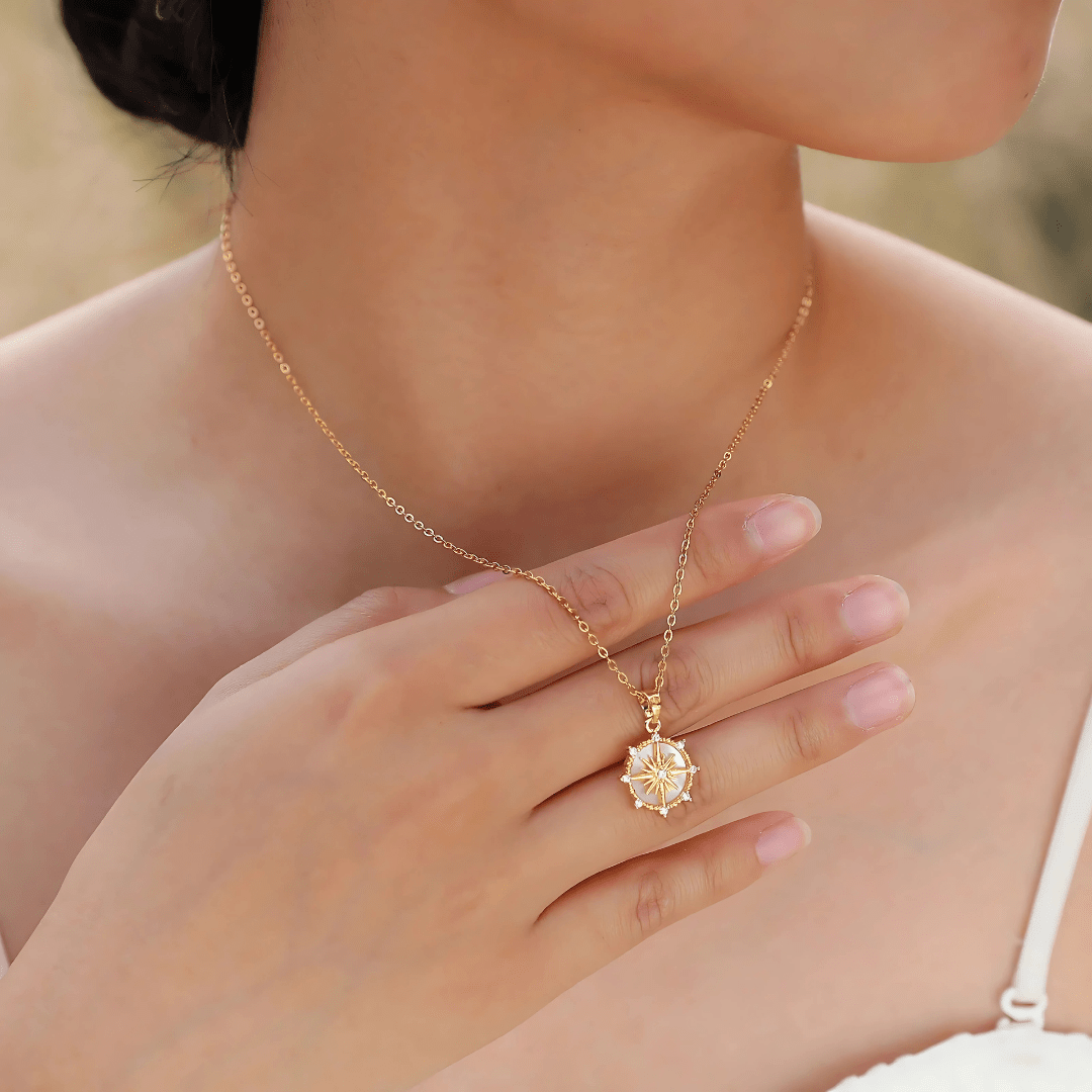 Starburst Compass Necklace - Dolbrook Jewelers