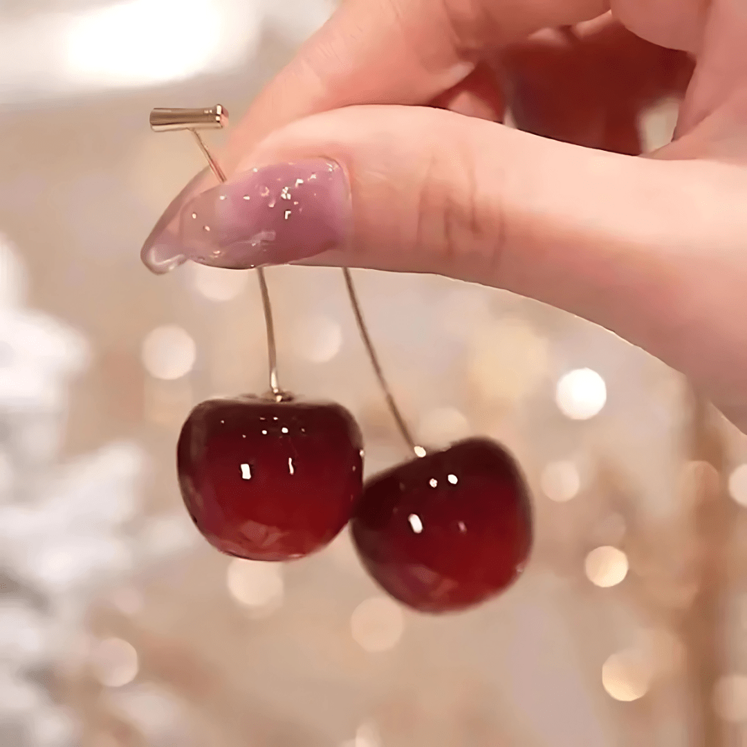 Sweet Cherry Drop Earrings - Dolbrook Jewelers