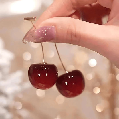 Sweet Cherry Drop Earrings - Dolbrook Jewelers