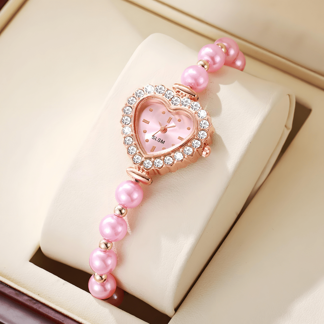 Sweetheart Moments Pearl & Crystal Watch - Dolbrook Jewelers