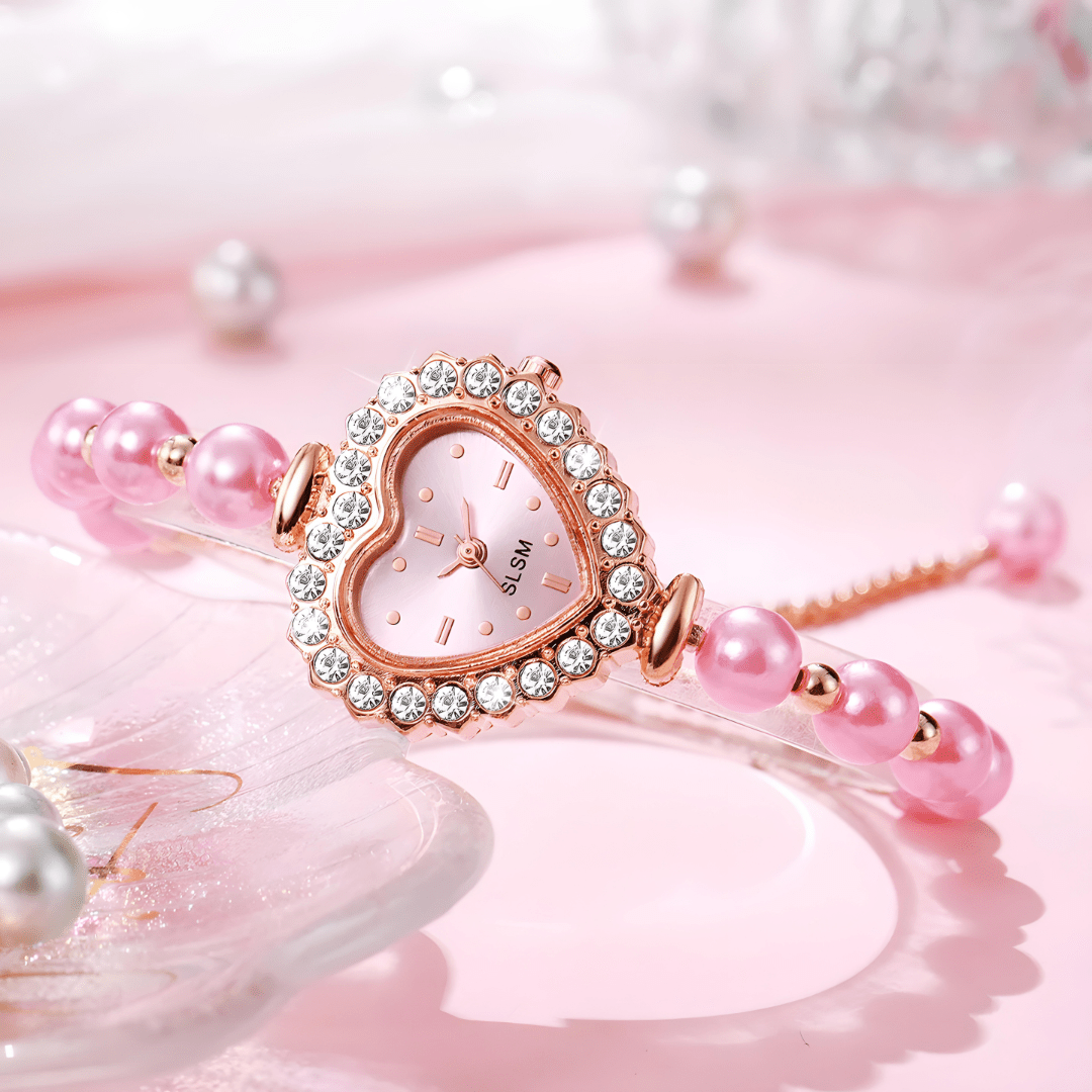 Sweetheart Moments Pearl & Crystal Watch - Dolbrook Jewelers