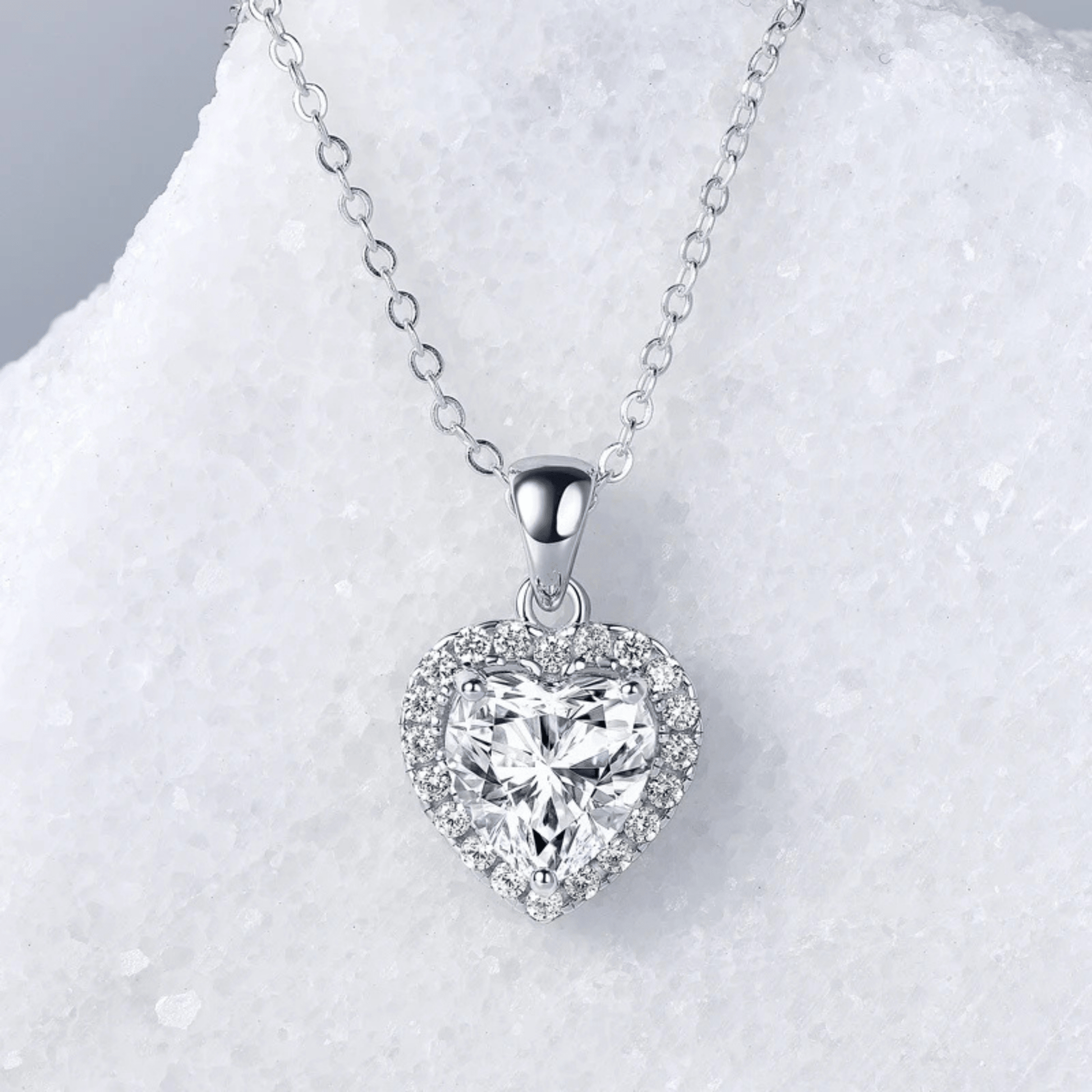 Valentina Heart Moissanite Necklace - Dolbrook Jewelers