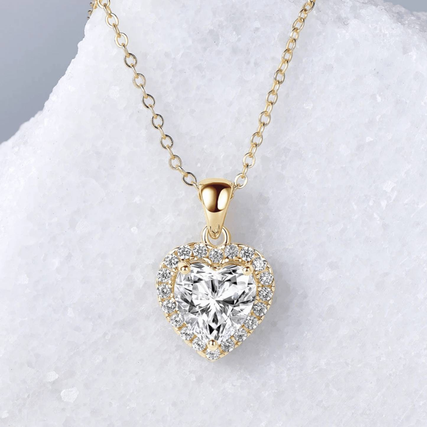 Valentina Heart Moissanite Necklace - Dolbrook Jewelers