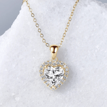 Valentina Heart Moissanite Necklace - Dolbrook Jewelers