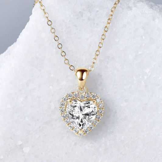 Valentina Heart Moissanite Necklace - Dolbrook Jewelers