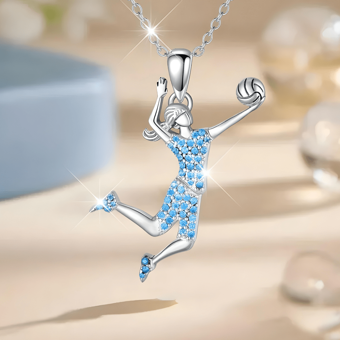 VictoryLeap Volleyball Pendant Necklace - Dolbrook Jewelers