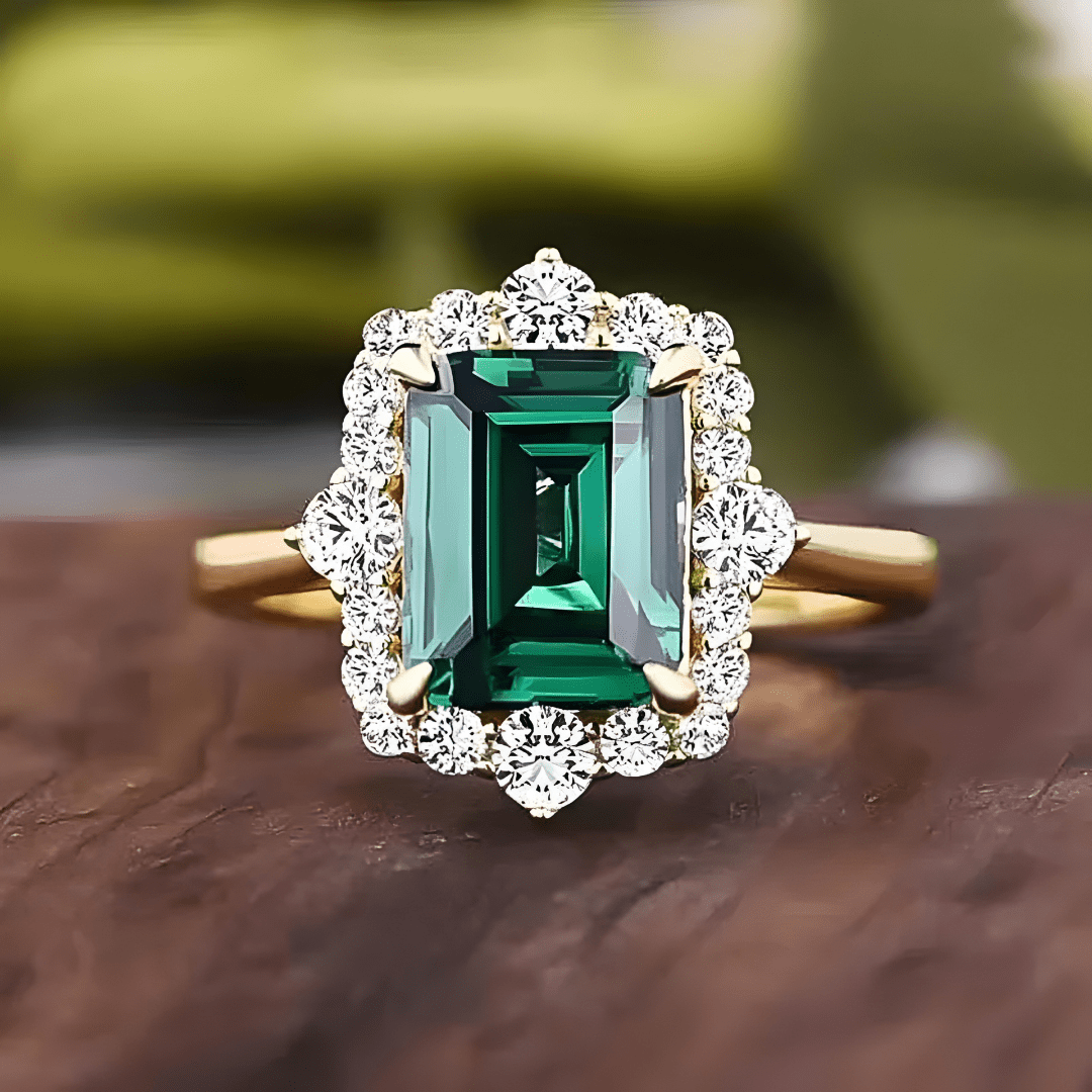 Vintage Green Statement Ring - Dolbrook Jewelers