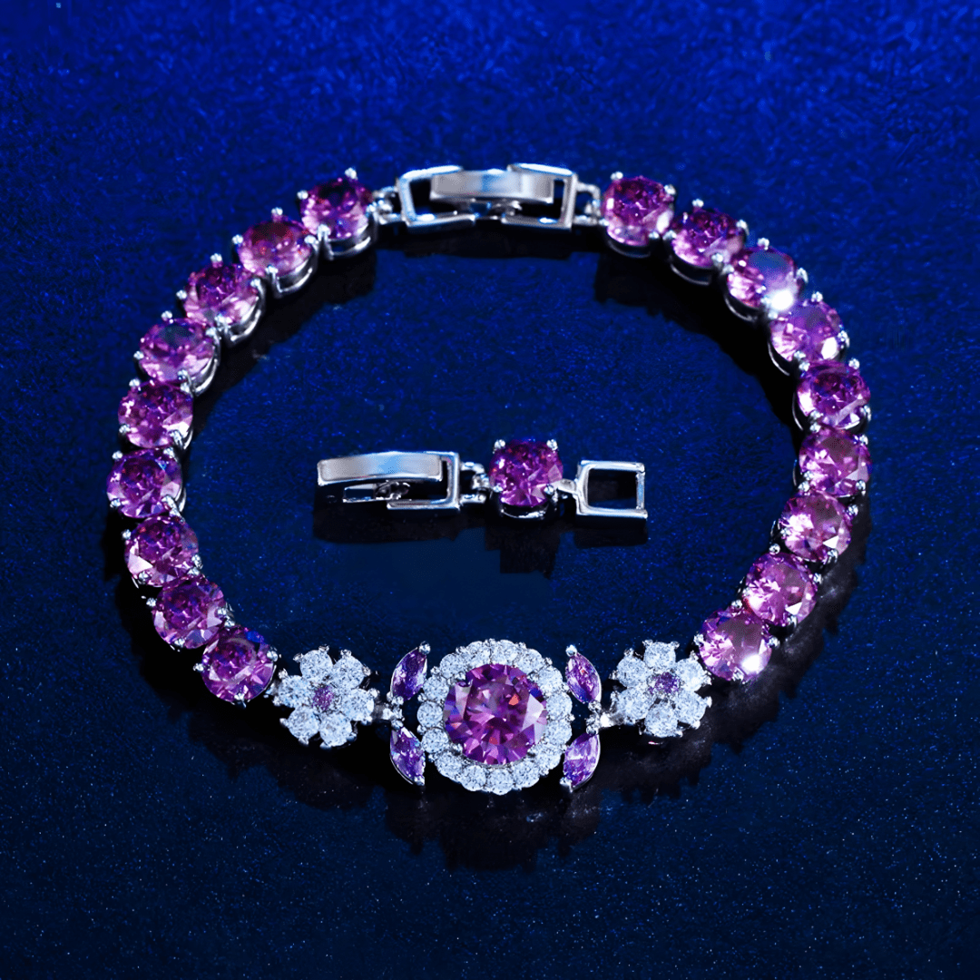Vivienne Crystal Halo Bracelet - Dolbrook Jewelers