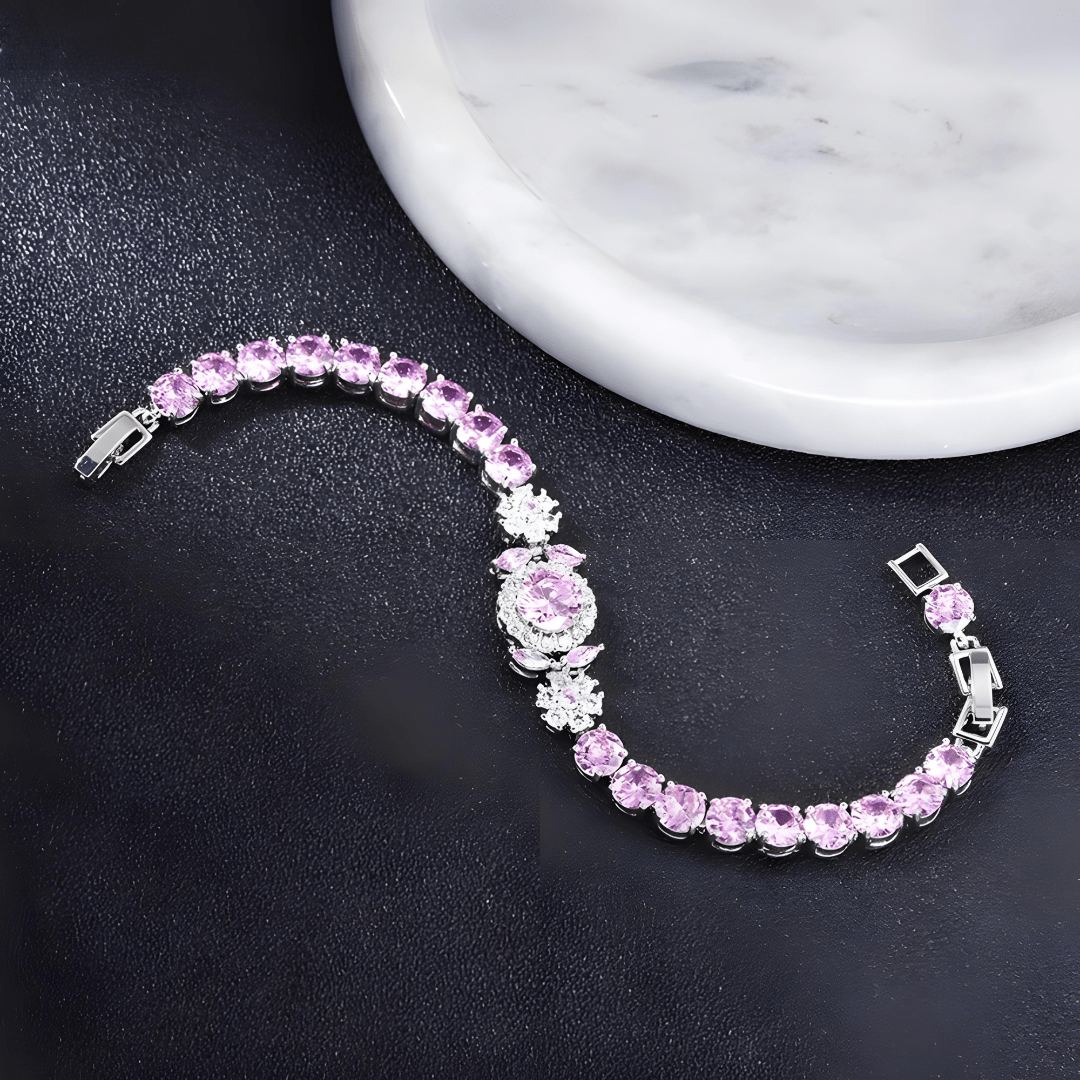 Vivienne Crystal Halo Bracelet - Dolbrook Jewelers