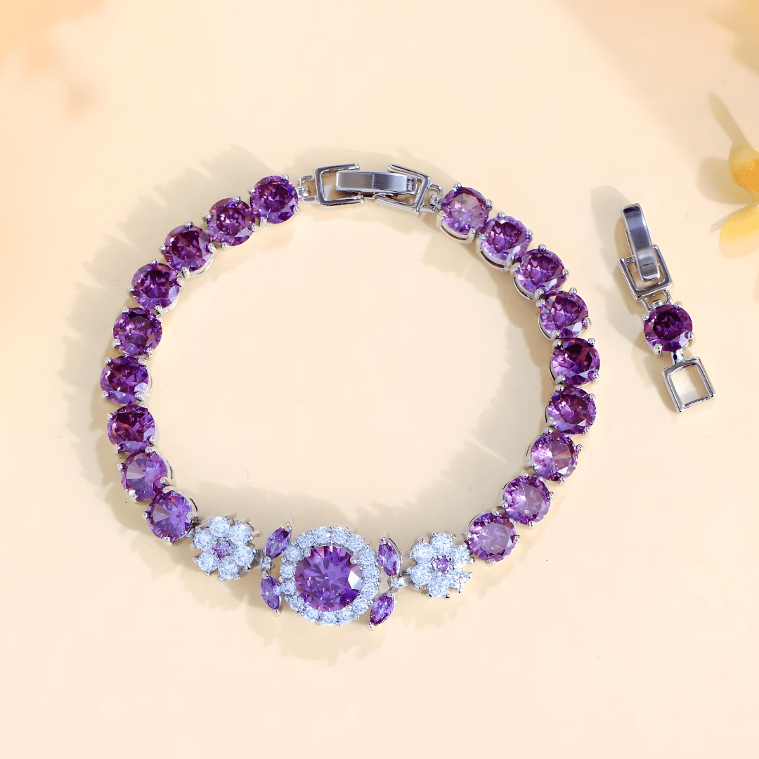 Vivienne Crystal Halo Bracelet - Dolbrook Jewelers