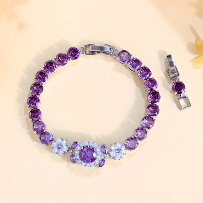 Vivienne Crystal Halo Bracelet - Dolbrook Jewelers