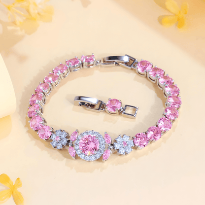 Vivienne Crystal Halo Bracelet - Dolbrook Jewelers