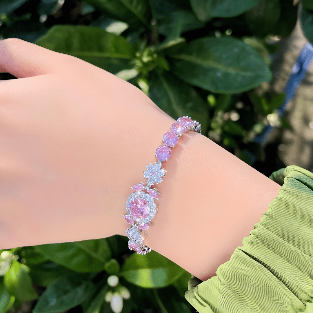 Vivienne Crystal Halo Bracelet - Dolbrook Jewelers