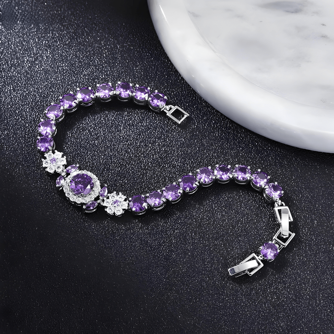 Vivienne Crystal Halo Bracelet - Dolbrook Jewelers