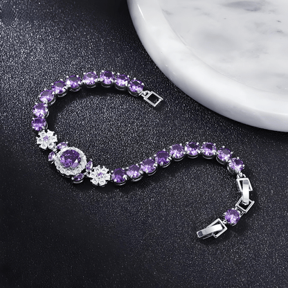 Vivienne Crystal Halo Bracelet - Dolbrook Jewelers