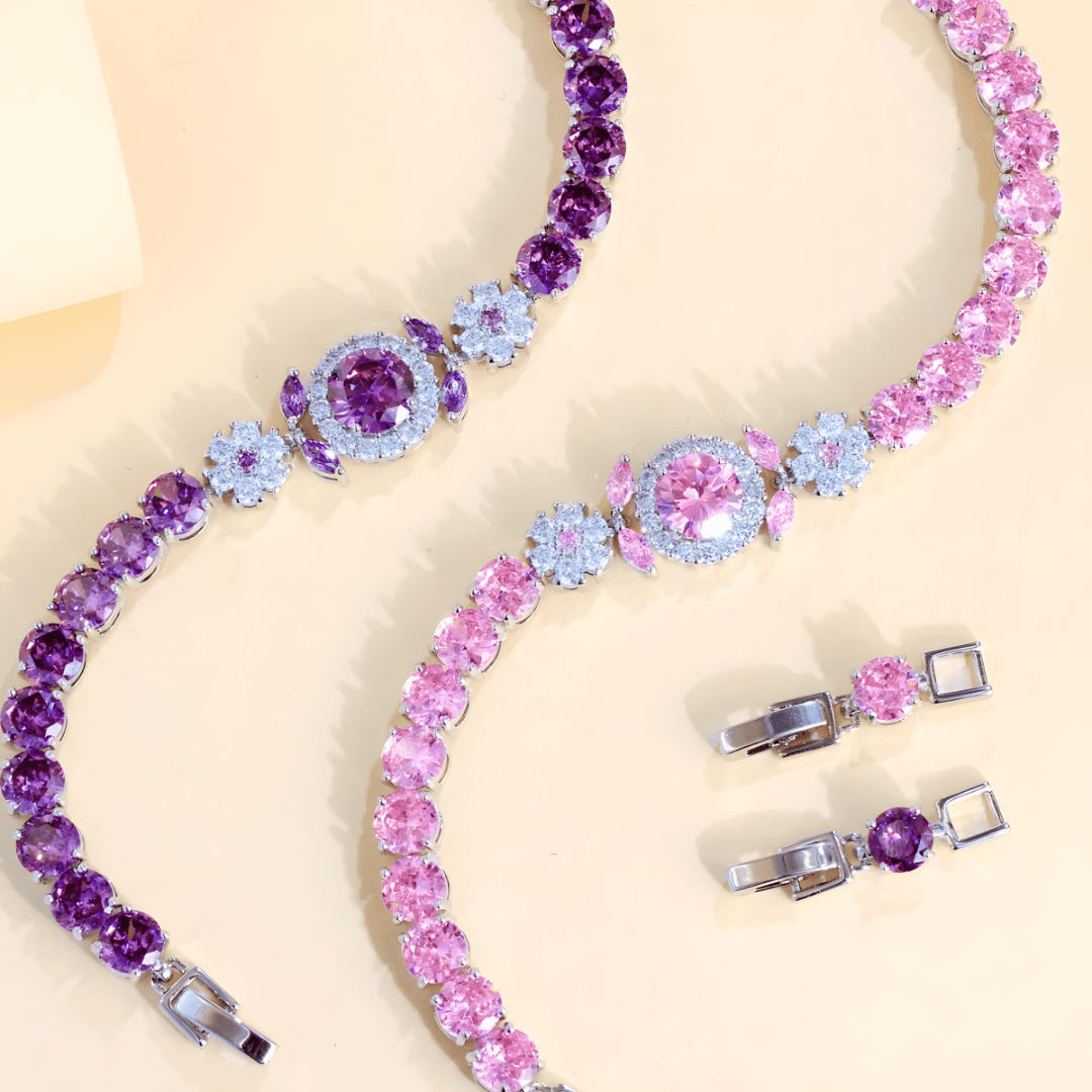 Vivienne Crystal Halo Bracelet - Dolbrook Jewelers