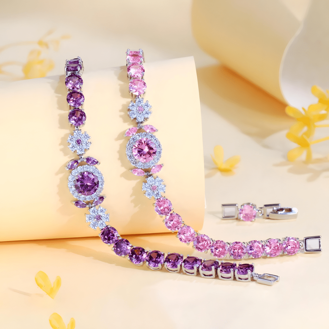 Vivienne Crystal Halo Bracelet - Dolbrook Jewelers