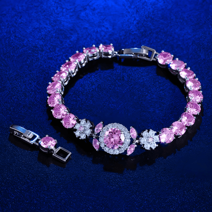 Vivienne Crystal Halo Bracelet - Dolbrook Jewelers