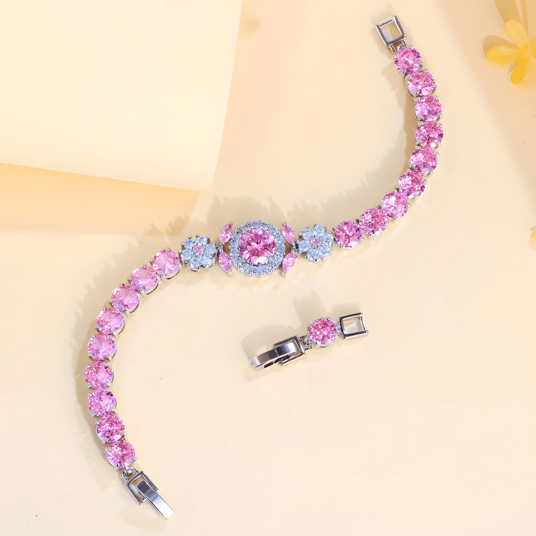 Vivienne Crystal Halo Bracelet - Dolbrook Jewelers